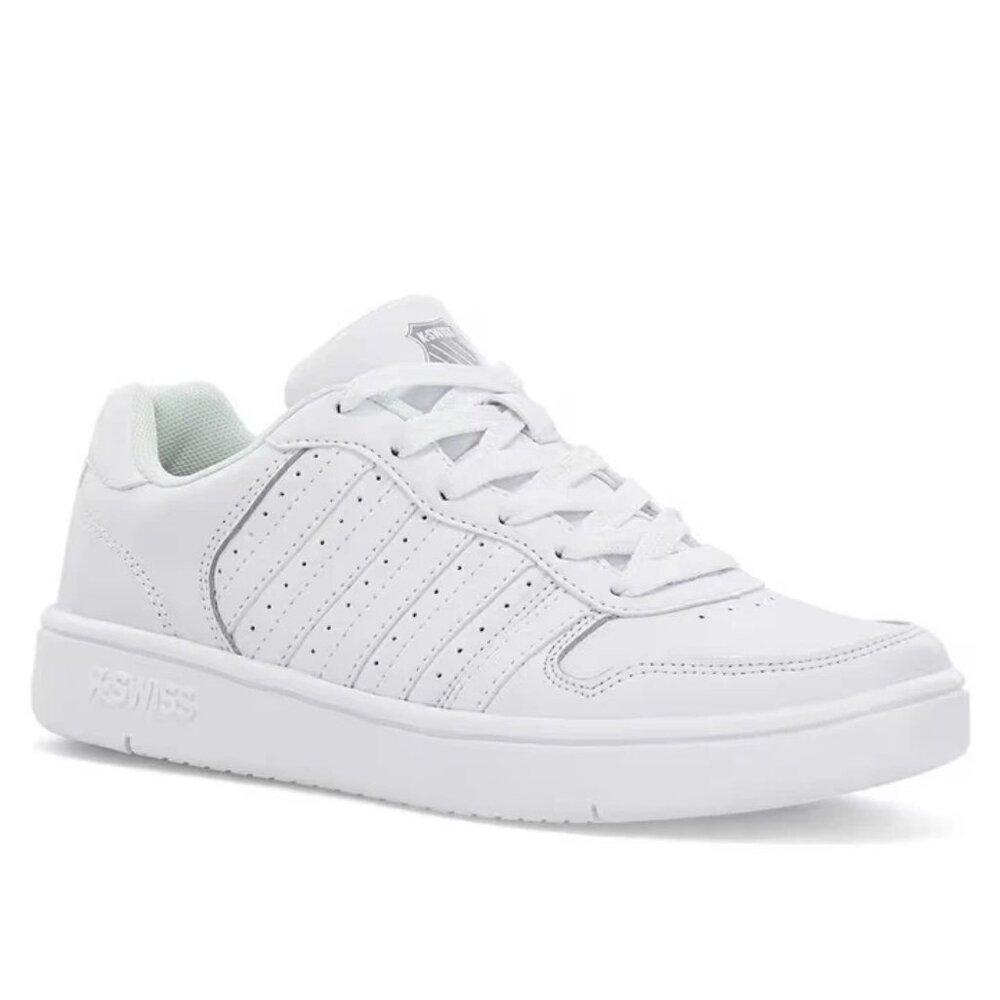 K-Swiss Men's Court Palisades Sneaker (White/Gray)